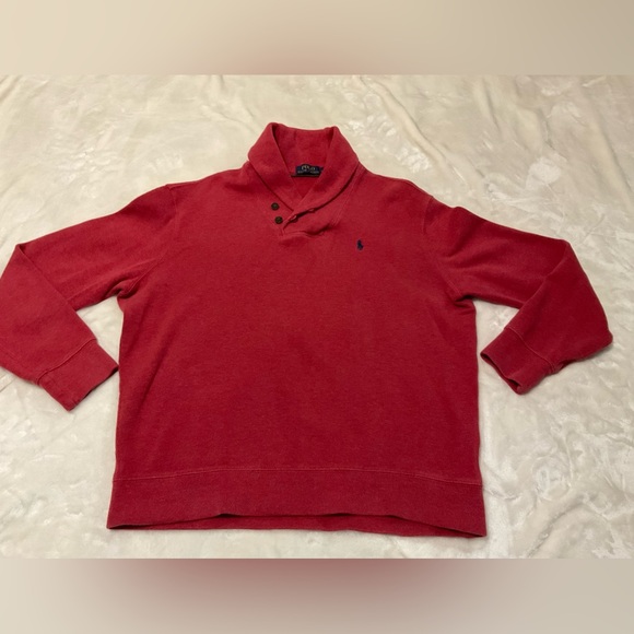 Polo Ralph Lauren Other - Polo by Ralph Lauren Ribbed Knit Pullover in Dusty Brick Red Large